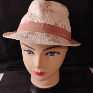 Addie & Tate Toddler Straw Fedora Hat